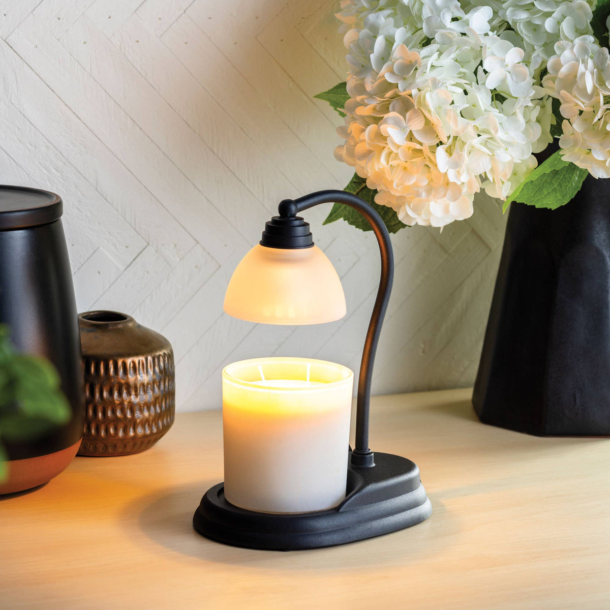 Aurora Candle Warmer Lamp - Black