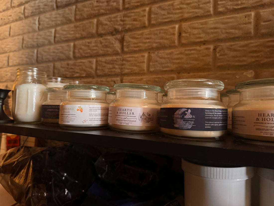 Hand-Poured Candles from the Blue Ridge Mountains of Virginia - Autumn Laurel
