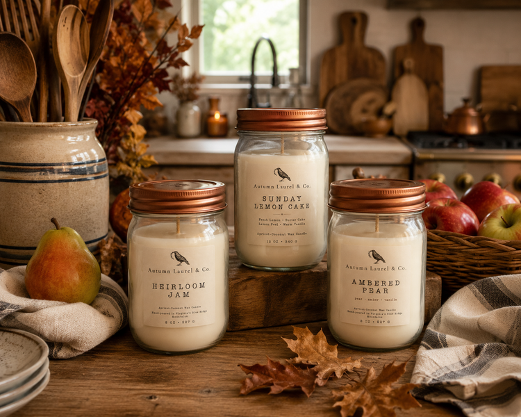 Appalachian Autumn Candles | Autumn Laurel & Co.