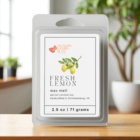 Fresh Lemon Blended Soy Wax Melt — Crisp Citrus Aroma