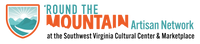 'Round the Mountain Artisan Network logo with mountain graphic and text at Southwest Virginia Cultural Center & Marketplace