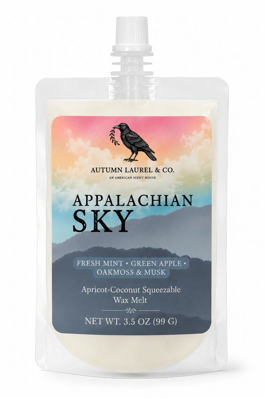 Appalachian Sky Squeezable Wax Melt | Fresh Mint, Green Apple & Oakmoss | 3.5 oz