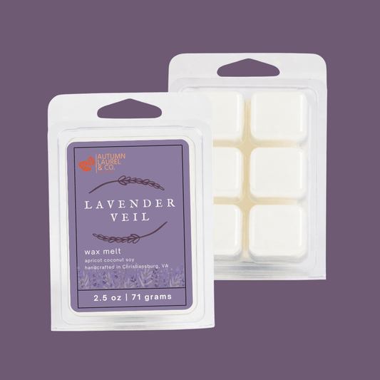 Lavender Veil Wax Melts |Clean and Calming - Autumn Laurel
