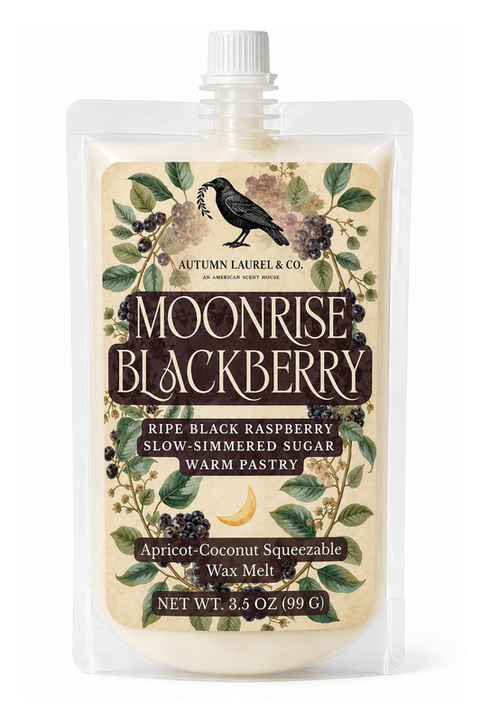 Moonrise Blackberry 3.5 oz squeezable wax melt by Autumn Laurel & Co.