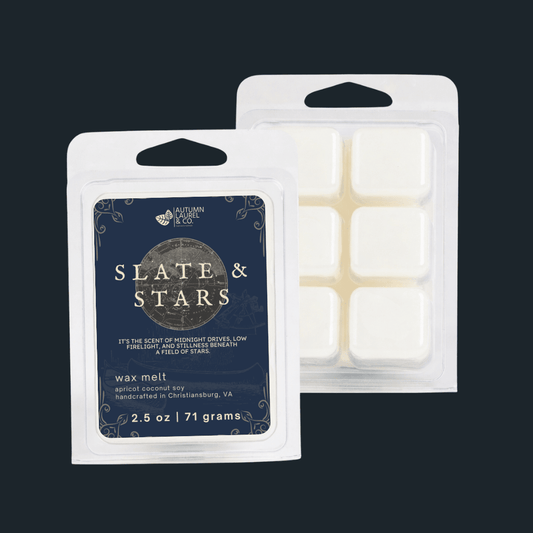Slate & Stars Wax Melts | Dark Atmospheric Scent - Autumn Laurel